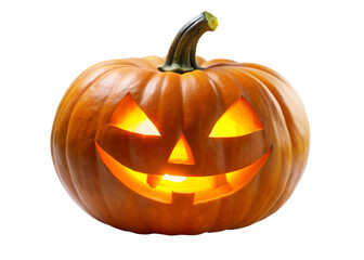 halloween pumpkin isolated on white
