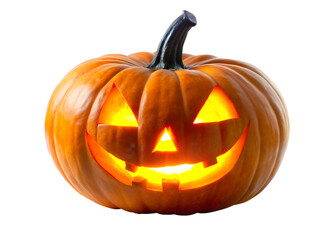 halloween pumpkin isolated on white