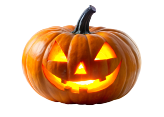 halloween pumpkin isolated on white