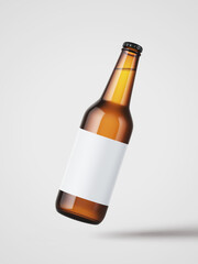 Beer bottle mockup