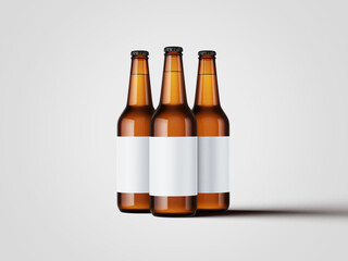 Beer bottle mockup