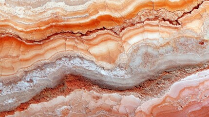 Close-up of a marble surface with a smooth, glossy texture, resembling light alabaster