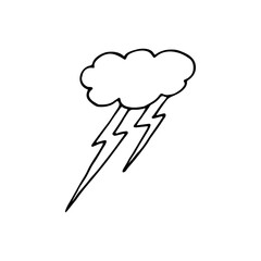 Halloween illustration in hand draw style. Element of your design