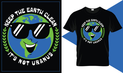 Earth day vector typography t-shirt design