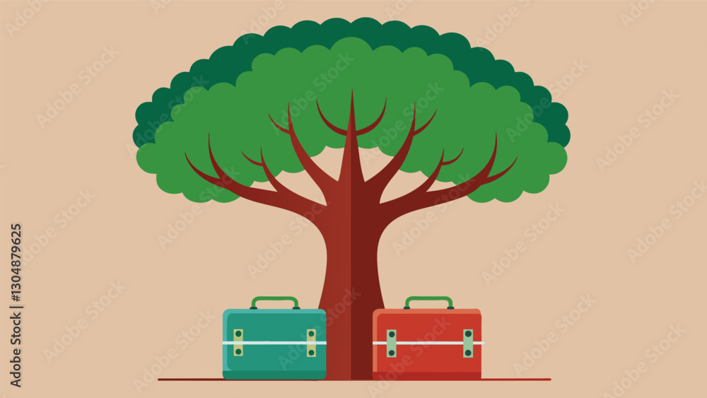 Poster the trunk of the tree was thick and sy a symbol of the strong foundation needed for handling massive