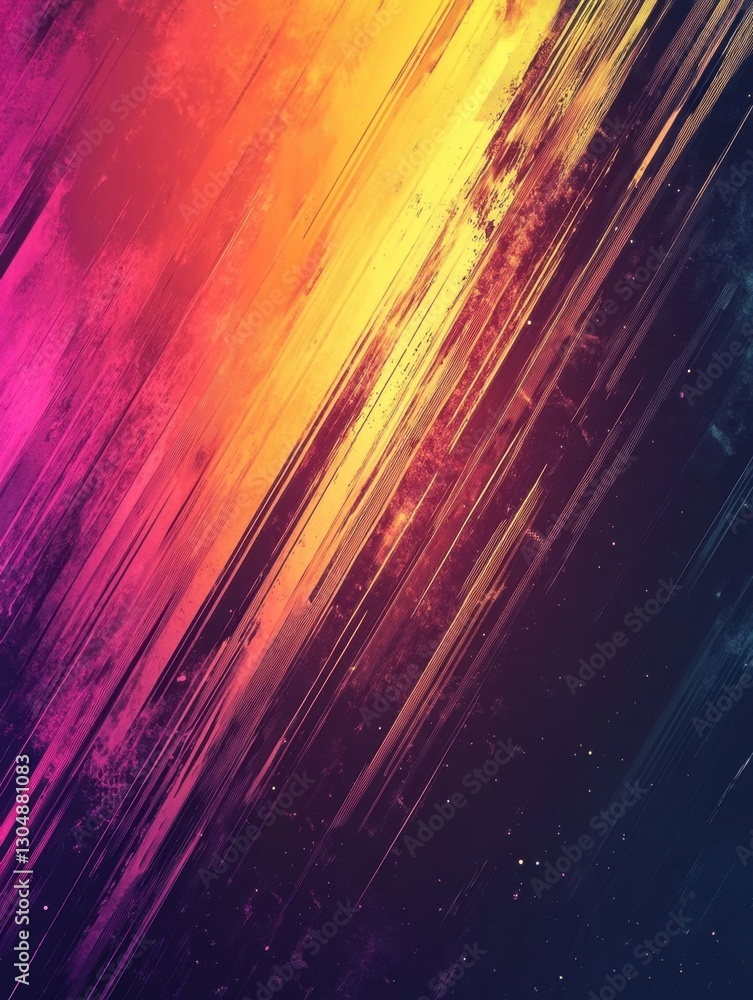 Poster abstract gradient background with diagonal lines and vibrant color transitions creating a dynamic an
