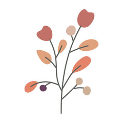 Flower. Cute illustration, vector, color, simple.