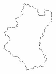 Luxembourg outline map