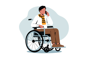 disabled man in wheelchair