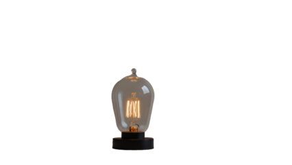 light bulb on a transparent background