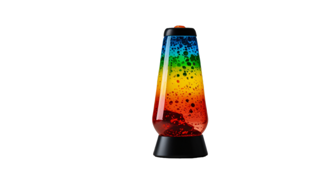 lava lamp on a transparent background