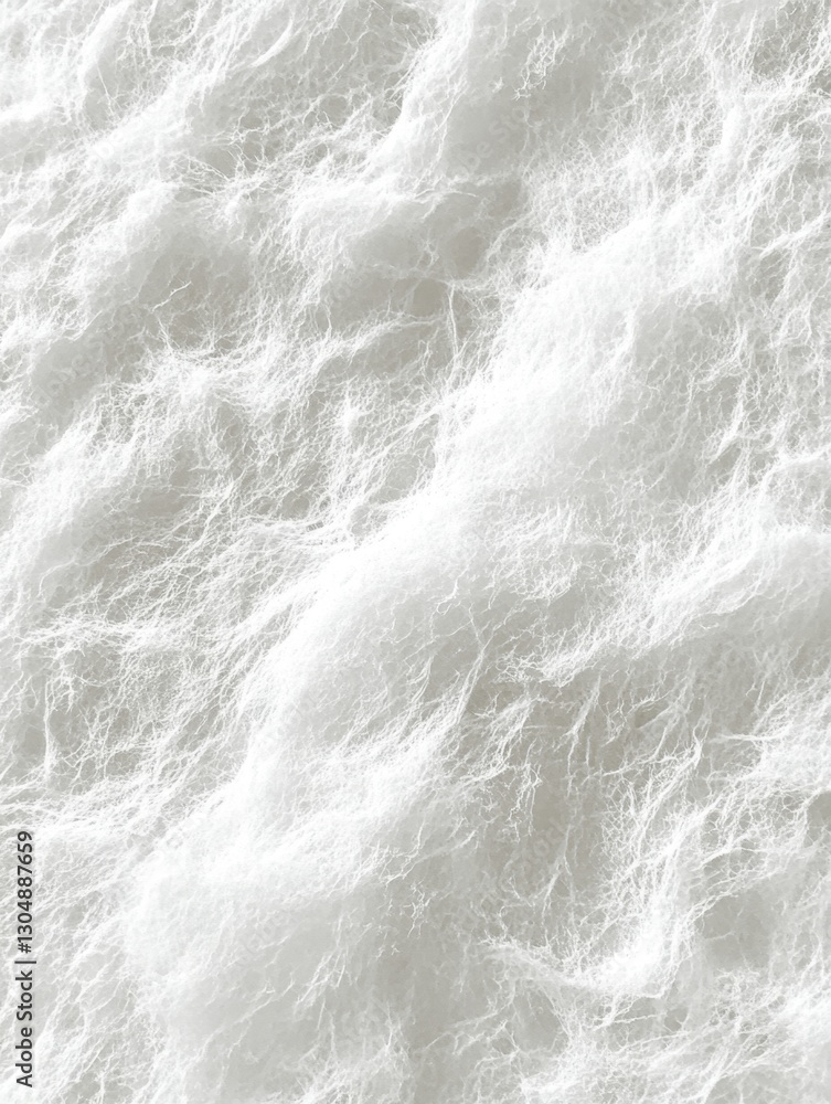 Poster delicate white fiber texture background capturing softness and purity in a close up abstract view fo
