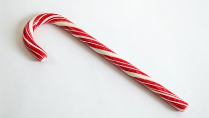 Candy Cane on White Background