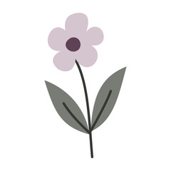 Flower. Cute illustration, vector, color, simple.