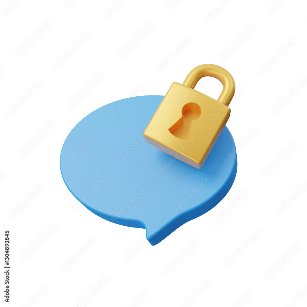 Poster cyber security icon isolated on transparent background, internet security and data protection concep