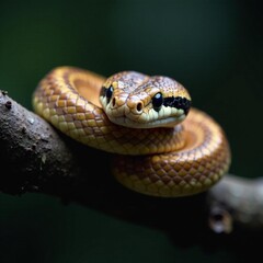 Obraz premium Stunning high resolution photos of snakes, grace and beauty of nature.Atmospheric moment
