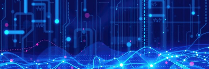 Obraz premium AI and Big Data Concept ,Digital Matrix and Virtual Network