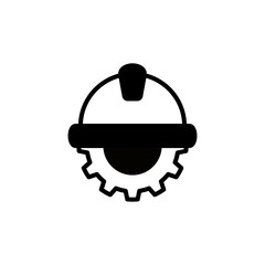 helmet gear icon, simple flat style, illustration, logo sign symbol pictogram template, for ui or ux isolated on white for mobile app, editable