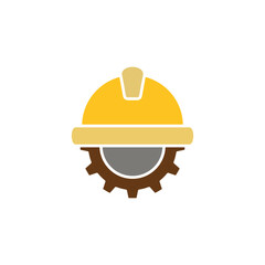 Fototapeta premium helmet gear icon, simple flat style, illustration, logo sign symbol pictogram template, for ui or ux isolated on white for mobile app, editable