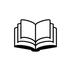 book icon, simple flat style, illustration, logo sign symbol pictogram template, for ui or ux isolated on white for mobile app, editable