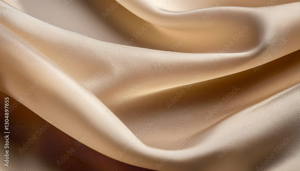 Poster a close up of a piece of fabric with a pattern that resembles a wave the fabric is a light beige col