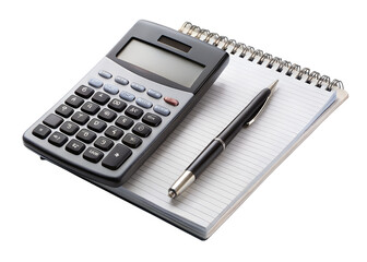 notebook and calculator