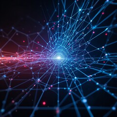 Obraz premium Digital Background Perfect for Tech Processes Business Data Transfer & Encryption Neural Networks Digital Archives Artificial Intelligence Sound and Graphic Presentation Science Education