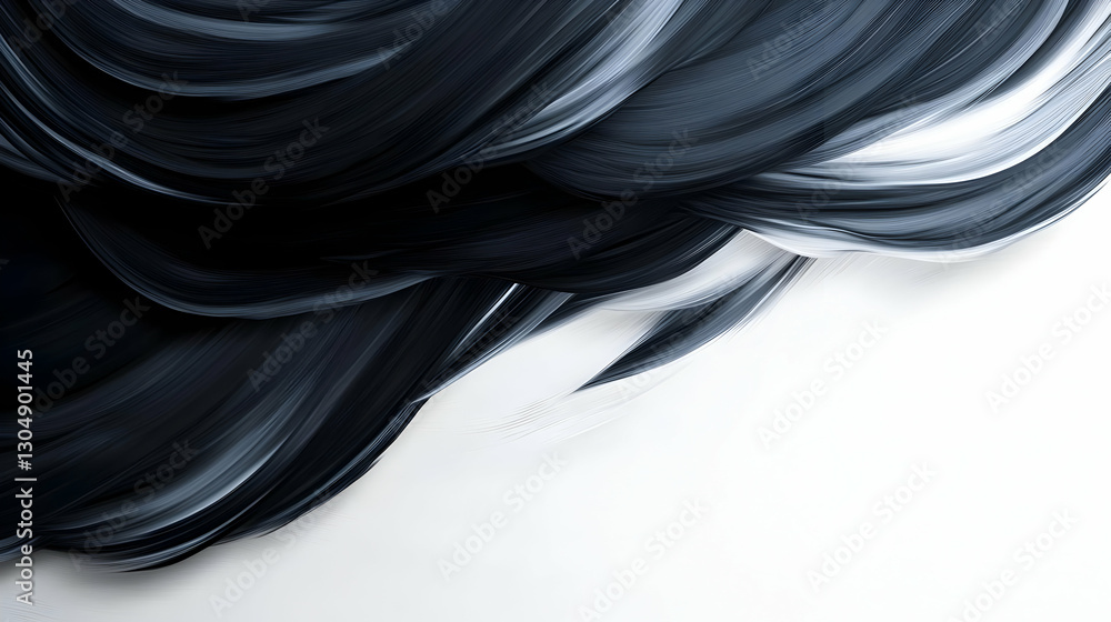 Poster abstract flowing lines create a dynamic composition, evoking movement and energy on a minimalist bac