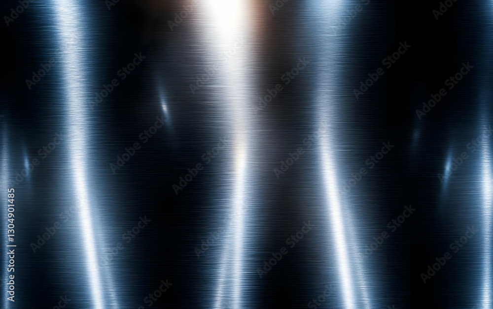 Poster abstract image showcasing smooth metallic surfaces with reflections, perfect for backgrounds and mod