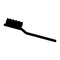 toothbrush icon, simple flat style, logo template sign symbol vector illustration pictogram, for ui or ux isolated on white for mobile app, editable