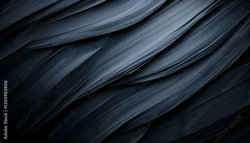 Poster a captivating abstract swirl of dark, flowing lines that inspires a sense of movement and depth in d