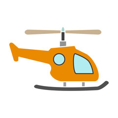 helicopter icon, simple flat style, illustration, logo sign symbol pictogram template, for ui or ux isolated on white for mobile app, editable