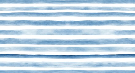 Stripes of blue watercolor on a white background, evoking a nautical marine feel  © Vexora Studio