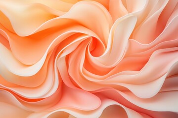 Obraz premium Colorful swirls of fabric creating a soft, textured abstract pattern in warm tones