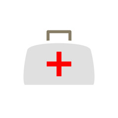 medicine bag icon, simple flat style, illustration, logo sign symbol pictogram template, for ui or ux isolated on white for mobile app, editable