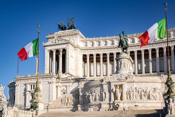 View of the Altar of the Fatherland in Rome