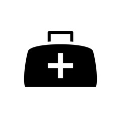 medicine bag icon, simple flat style, illustration, logo sign symbol pictogram template, for ui or ux isolated on white for mobile app, editable