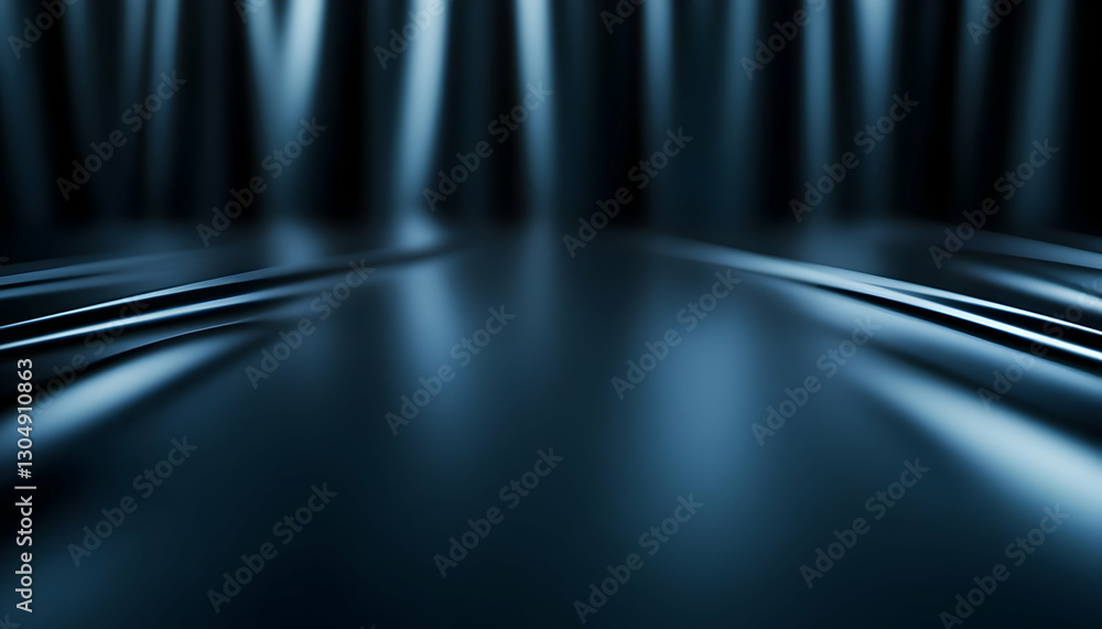 Poster a mesmerizing abstract image featuring smooth, flowing lines that create a sense of depth and moveme