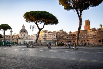 Fototapeta premium View of the Imperial Forums of Rome