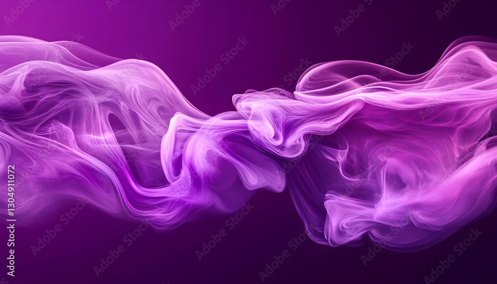 Aufkleber a mesmerizing flow of pink and purple smoke creating a dynamic abstract design for various creative 