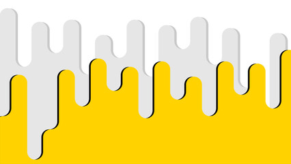 Stylish abstract yellow geometric fluid background