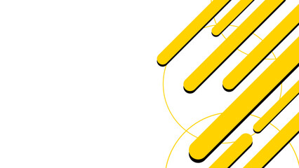 Stylish abstract yellow geometric fluid background