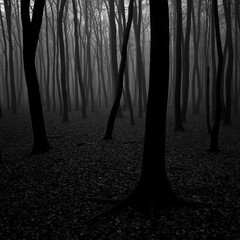 A vibrant colors background featuring a misty forest scene in colorful, with tall trees shrouded in fog creating a mysterious and atmospheric visual effect 03