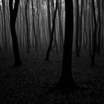 A vibrant colors background featuring a misty forest scene in colorful, with tall trees shrouded in fog creating a mysterious and atmospheric visual effect 03