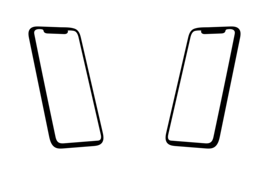  Mobile on  transparent background 