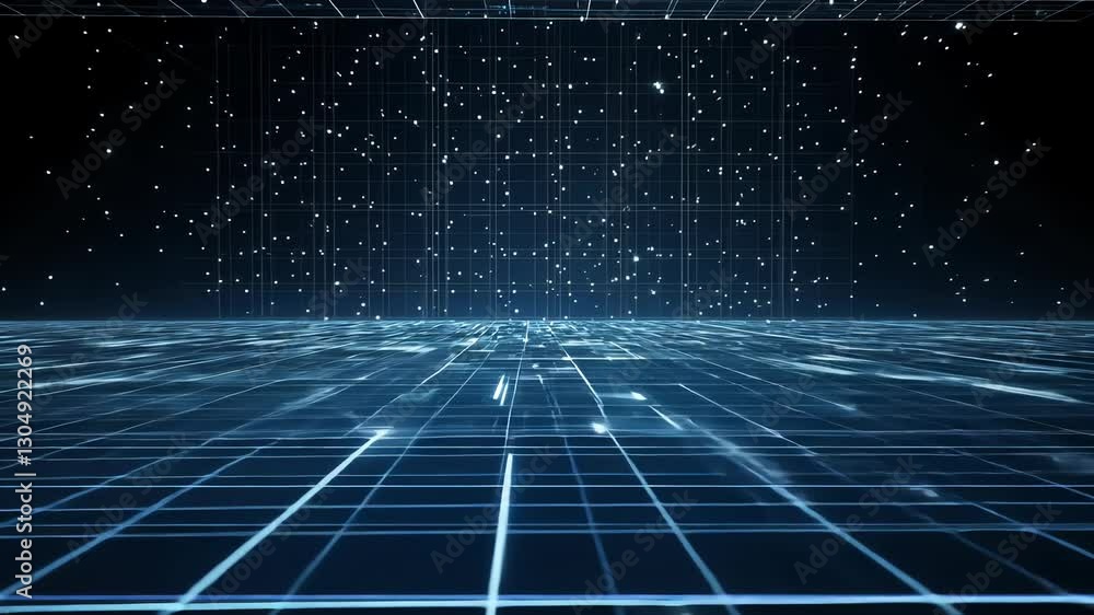 Fototapete planet with a network of lines connecting it to other planets. connections system and global datas e