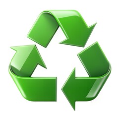 arafed recycle sign with arrows in a white background