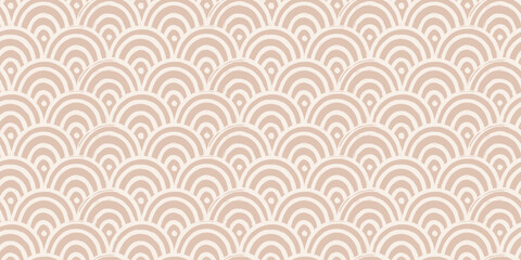 Trendy aesthetic abstract seamless pattern with geometric print. Minimalistic Organic brush stroke, ink texture. Simple design for wallpaper, textile, wrapping, packing, fabric, branding, decoration