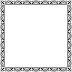 Square border frame seamless pixel pattern