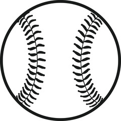 Baseball Ball Sketch Silhouette,  Baseball Ball Icon SVG, Baseball Ball Closeup Vector